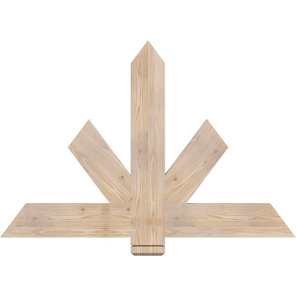 Ekena Millwork Kennewick Smooth Timber Gable Bracket, Douglas Fir, 48"W x 32"H x 1 1/2"D x 5 1/2"F, 16/12 Pitch GBW048X32X0206KEN00SDF - main